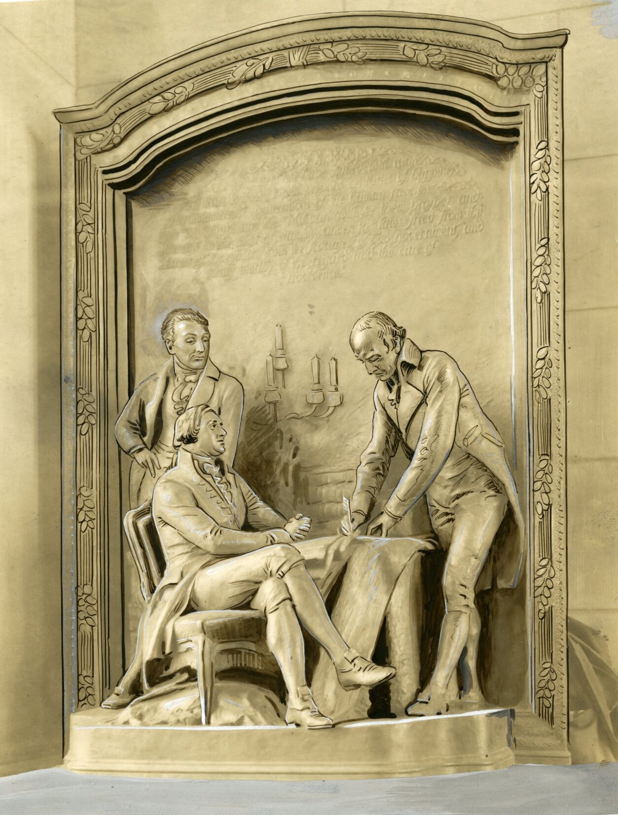 Jefferson Memorial - 1913 - Tablet Commemorating the Louisiana Purchase